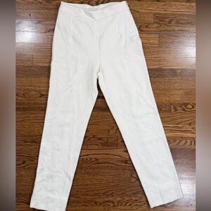 Mansur Gavriel Pants Wool White Cream Women’s Size M Made On Italy